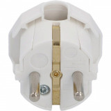 Stecker Cu Impamantare Intrare Laterala A Cablului Alb Unitec 40541L