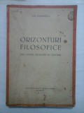 ORIZONTURI FILOZOFICE - ION ZAMFIRESCU