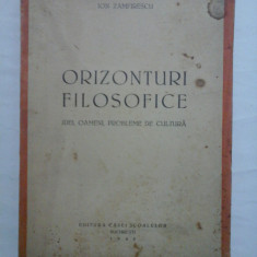 ORIZONTURI FILOZOFICE - ION ZAMFIRESCU