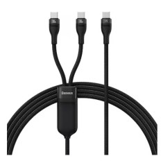 Cablu Baseus 2in1 USB-C/USB-C/USB-C PD, 100 W, 1.5 m