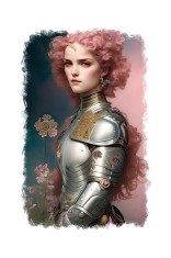 Sticker decorativ, Printesa, Roz, 85 cm, 6625ST foto