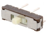 Comutator glisant 3 poziții 0.3A 6V THT pentru PCB