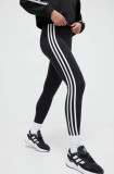 Adidas Originals colanți 3-Stripe Leggings femei, culoarea negru, cu imprimeu, IP2968