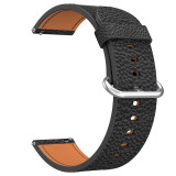 Curea piele, compatibila Xiaomi Watch S1 Active, telescoape Quick Release, 18cm, Negru