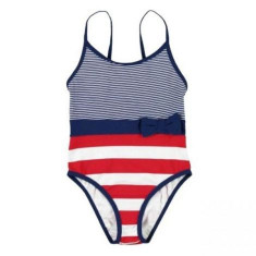 Costum de baie intreg (3755), Bleumarin/Rosu/Alb, 8 ani, 128 cm