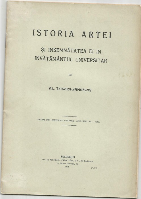 8A-AL.TZIGARA-SAMURCAS-ISTORIA ARTEI SI INSEMNATATEA EI IN INVATAMANTUL universi