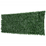 Cumpara ieftin Outsunny Gard Artificial Iederă PE Anti-UV pentru Intimitate și Decor Verde &Icirc;nchis 300x100cm | Aosom Romania