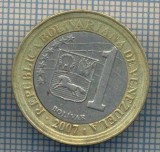 AX 1181 MONEDA - VENEZUELA - 1 BOLIVAR -ANUL 2007 -STAREA CARE SE VEDE, America Centrala si de Sud