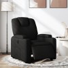 VidaXL Fotoliu rabatabil electric, negru, material textil