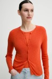 Marc O&#039;Polo cardigan cu amestec de in femei, culoarea portocaliu, light, M03501061043
