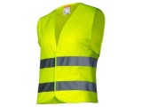 Vestă Reflectorizantă Galbenă LAHTI PRO LPKO1S, Mărimea S, Fixare cu Arici
