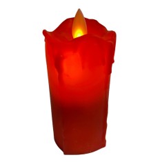 Lumanare cu Led, efect de flacara miscatoare, rosu, 10cm foto