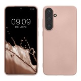 Husa Kwmobile pentru Samsung Galaxy S24, Roz, Silicon, KWM000021LP001C, Carcasa