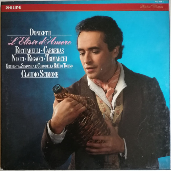 Editie cartonata 2XLP Donizetti - Katia R, Jos&eacute; Carreras - L&#039;Elisir d&#039;Amore (M)