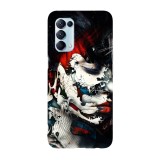 Husa compatibila cu Oppo A73 model Abstract painting of women, Silicon, TPU, Viceversa, Transparent, Carcasa