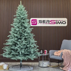 Brad artificial Christmas Deluxe by Sersimo, Viena Select argintiu, integral 3D, 250 cm Household NewTrend