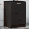 VidaXL Dulap de chiuvetă, negru, 40x37x59 cm, lemn prelucrat