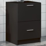 vidaXL Dulap de chiuvetă, negru, 40x37x59 cm, lemn prelucrat