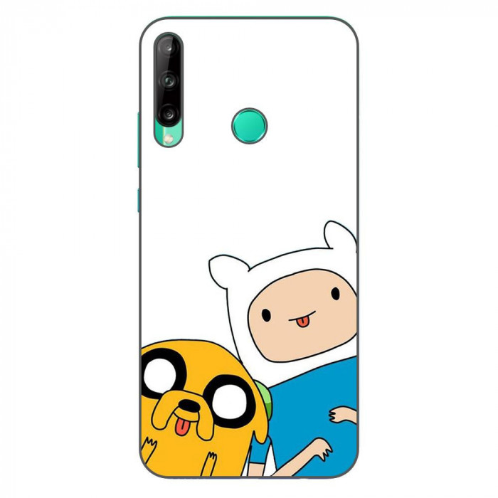 Husa compatibila cu Huawei P40 Lite E Silicon Gel Tpu Model Finn and Jake Tongues