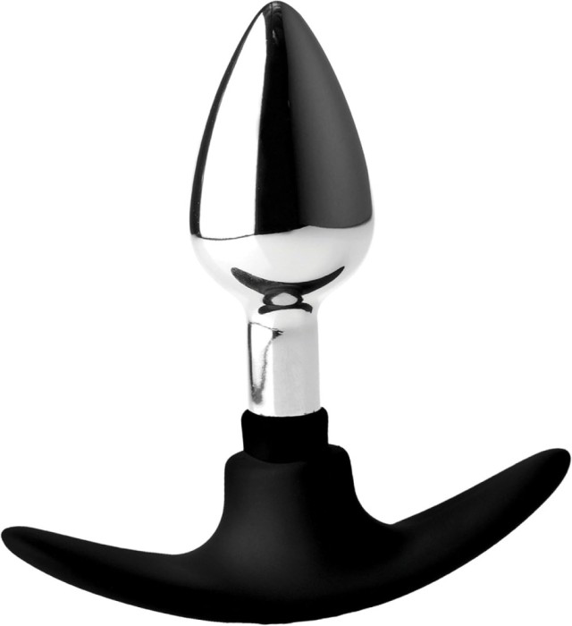 Dildo anal Dark Invader S Argintiu/Negru