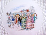 TAVA / PLATOU VINTAGE CERAMICA CERANORD SAINT AMAND FRANTA CU SEMNATURA 27 CM