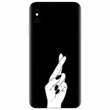 Husa silicon pentru Apple Iphone XS, Finger Cross