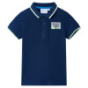 Tricou polo pentru copii, bleumarin, 128 GartenMobel Dekor, vidaXL
