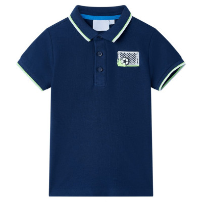 Tricou polo pentru copii, bleumarin, 92 GartenMobel Dekor foto