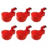 Adapatoare Pui Sunmostar, Plastic, Alimentare Manuala, Set 6 Bucati, Rosu