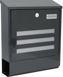 Cutie postala metalica LINEA antracit 35x11,5x41,5 cm