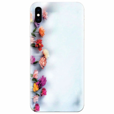 Husa silicon pentru Apple Iphone XS, Flowers foto