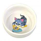 Castron Pisica Ceramica 0.3 l/11 cm 4009, Trixie
