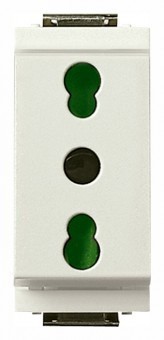 Vimar Priza 17/11, 2P+N, 41x28x53mm, 250V, 16A - 8007352070172 foto
