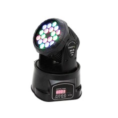 Moving head, 18 LED-uri multicolore, 18 x 3 W foto