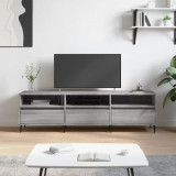 Comoda TV, gri sonoma, 150x30x44,5 cm, lemn prelucrat GartenMobel Dekor, vidaXL