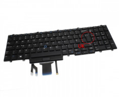 Tastatura Laptop Dell Latitude E5550/5550 Neagra Layout UK Fara Iluminare foto