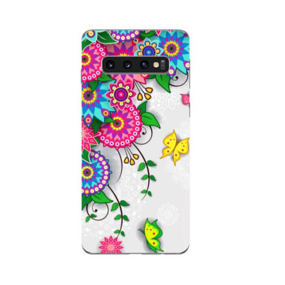 Folie Skin Compatibila cu Samsung Galaxy S10 Plus Wraps Skin Sticker Flower foto