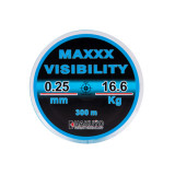 Fir monofilament MAXXX VISIBILITY BLUE, 300m, 0.25 mm