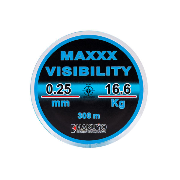 Fir monofilament MAXXX VISIBILITY BLUE, 300m, 0.30 mm