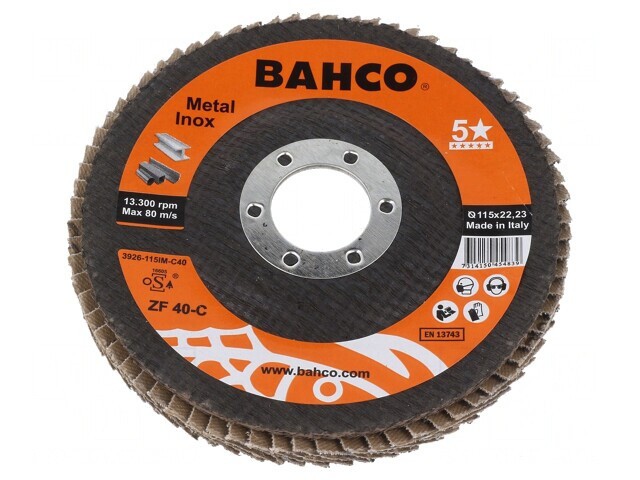 Disc de șlefuit cu lambouri 115mm 22,23mm Clasa 5*