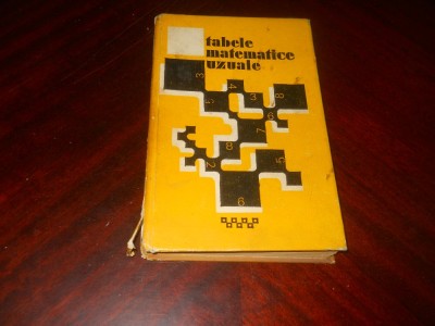 Tabele matematice uzuale,1973, Ed. VII Rogai, Teodorescu foto