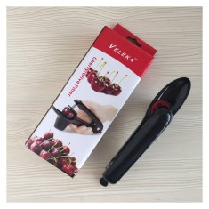 Aparat de Scos Samburi, Flippy, Manual, pentru Cirese, cu Maner, Negru foto