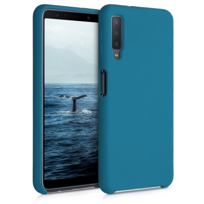 Husa pentru Samsung Galaxy A7 (2018), Silicon, Verde, 47730.57 foto