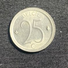 Moneda 25 centimes 1973 Belgia