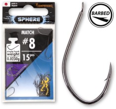 Browning Sphere Match Carlige din Nichel Negru 15buc 14 foto