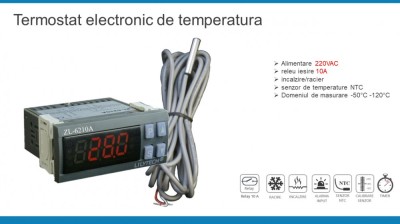 Controler temperatura termostat electronic 220V 10A foto