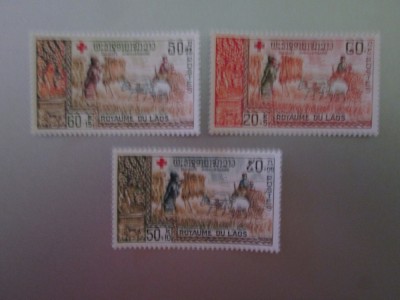 LAOS SERIE NESTAMPILATA MNH=300 foto