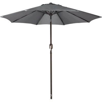 Umbrela terasa/gradina flippy , inaltime 2,5 m, diametru 2.30 m, manivela/inclinare, gri foto