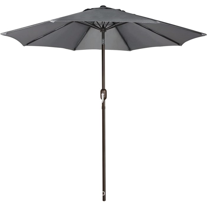 Umbrela terasa/gradina flippy , inaltime 2,5 m, diametru 2.30 m, manivela/inclinare, gri