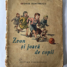 Zvon si joaca de copii, George Dumitrescu, Ed Tineretului,